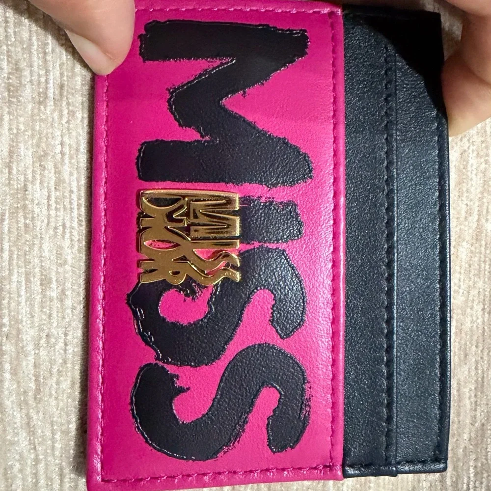 Miss Dior Purple and Fuscia pink Card Holder